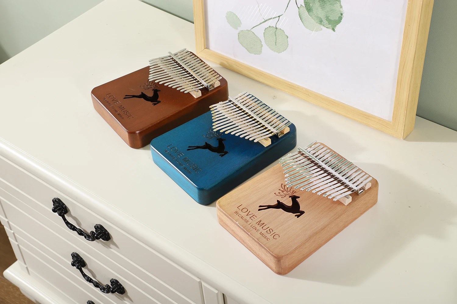 Лидер продаж Деревянное пианино kalimba для начинающих 17 клавиш