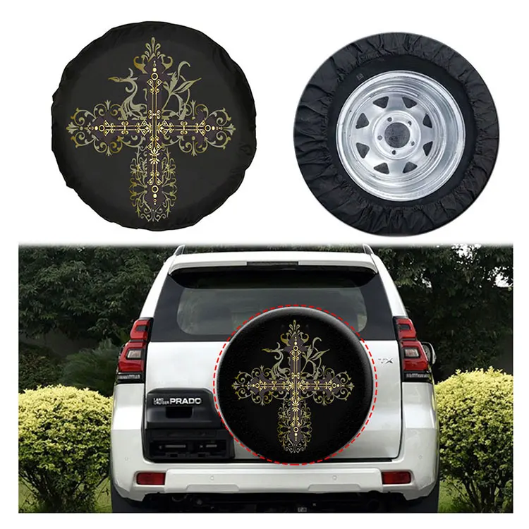 OEM China 4x4 car accessories 15 inches tire cover /spare tire cover/steel spare tire cover