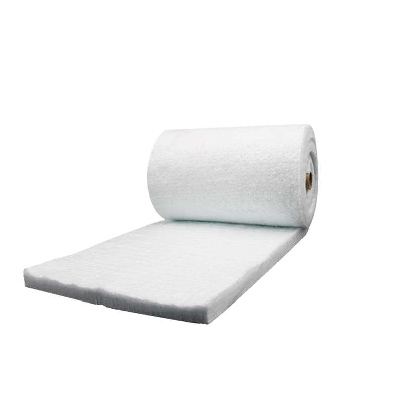 White Aluminum Silicate Insulating Blanket Insulation Roll Ceramic Fiber Blankets