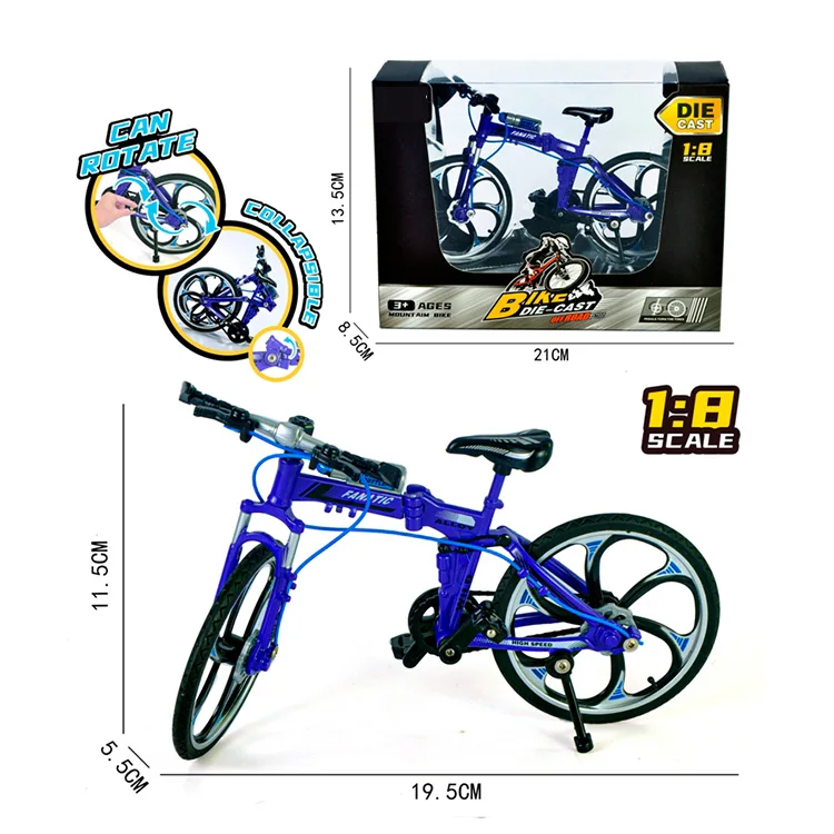 1:8 scale alloy mini bike model rotate wheel die cast  kids toy bike