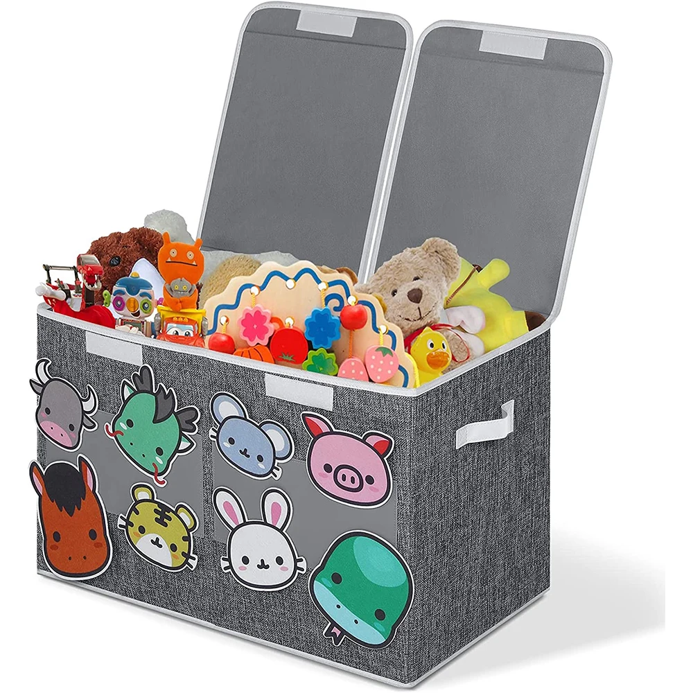 Newest High Quality Anime Figures Cartoon Fabric Kids Storage Box Toy