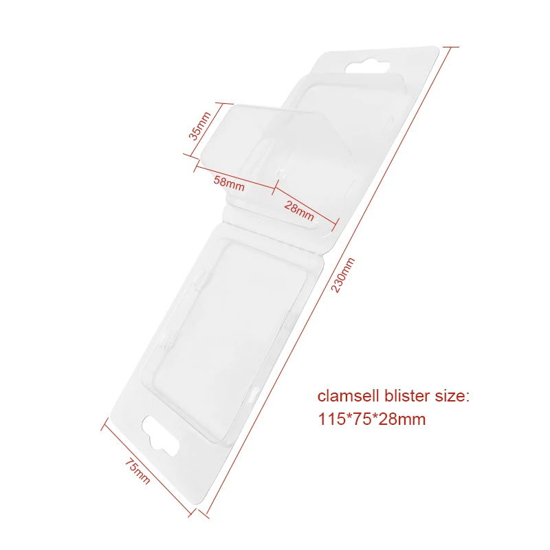 Manufacturer Custom Disposable Recyclable Plastic Tray Pack Clam Shell Blister Packaging for Consumer Electronics Food Packaging