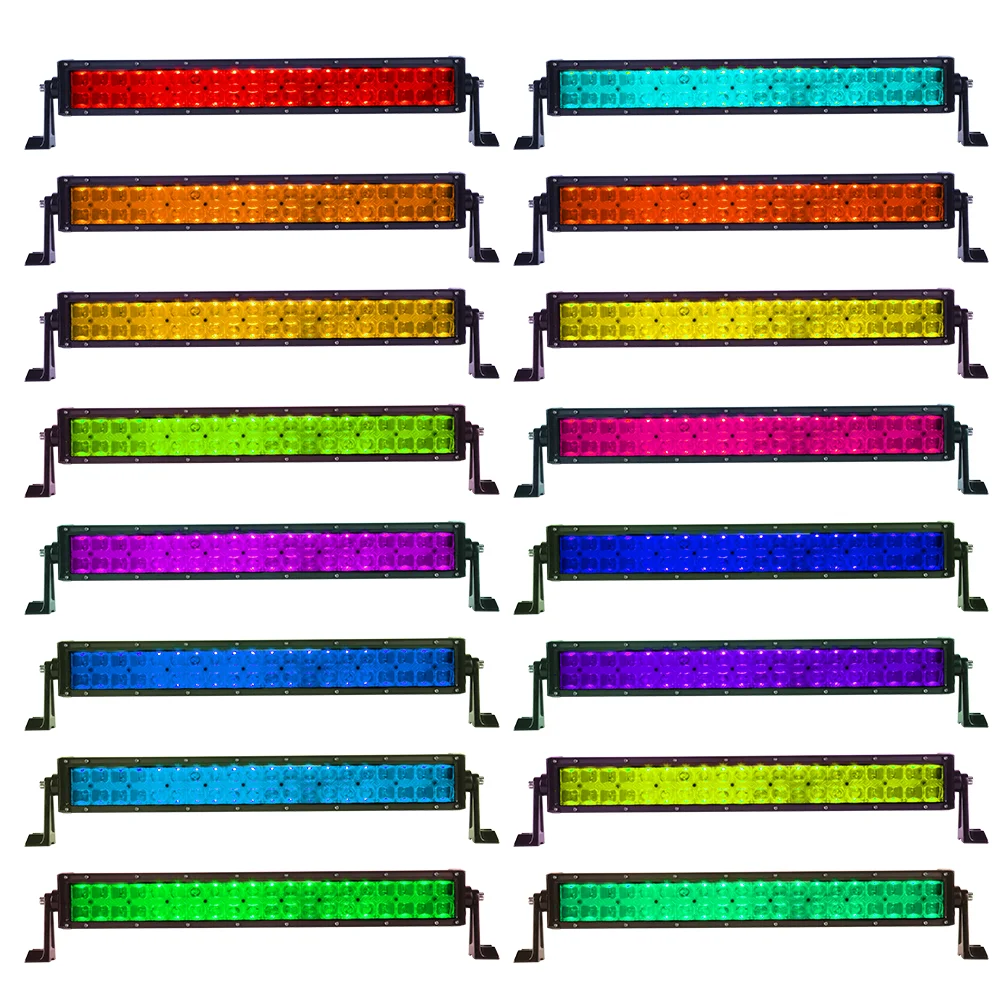 Kit Barras Barra De Luz Luces De Barra Led Blanco Ambar De Tv 30 RGB Led Light Bar R112 12 W 12v led light bars