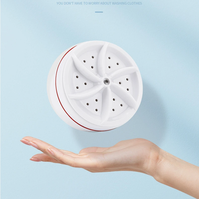 2022 Portable Foldable Washing Machine Mini USB Ultrasonic Turbine Washing Machine Ultrasonic Cleaning For Travellers