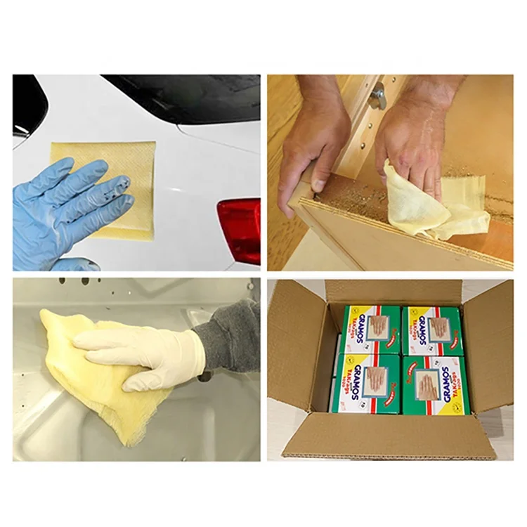 Yellow tack rag cloth for car care manufacturing furniture