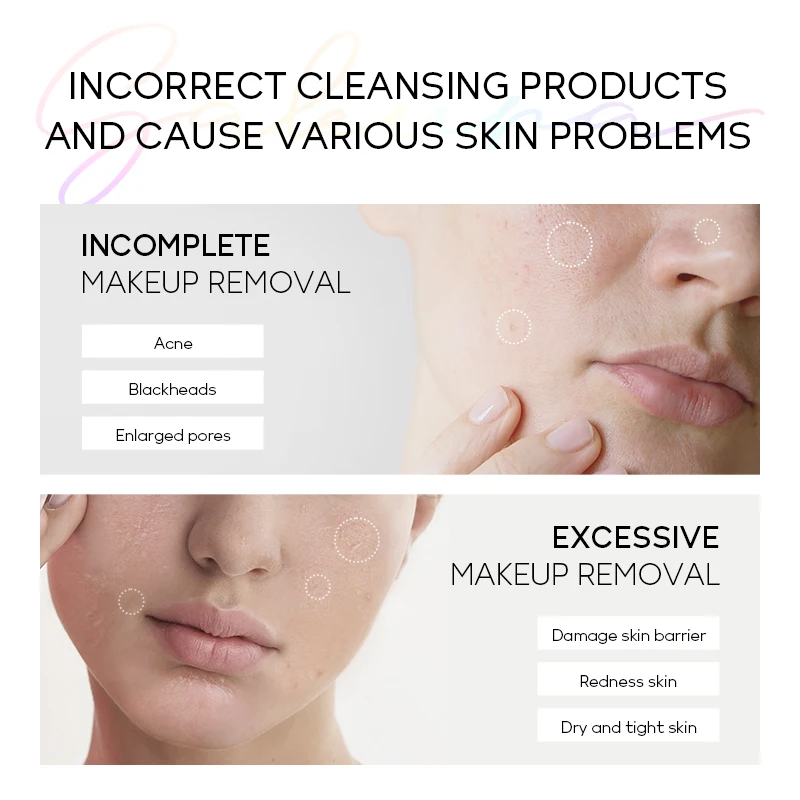 LAIKOU Japan Sakura Makeup Remover Other Magical Removal Cleanse Makeup for Face Eyes