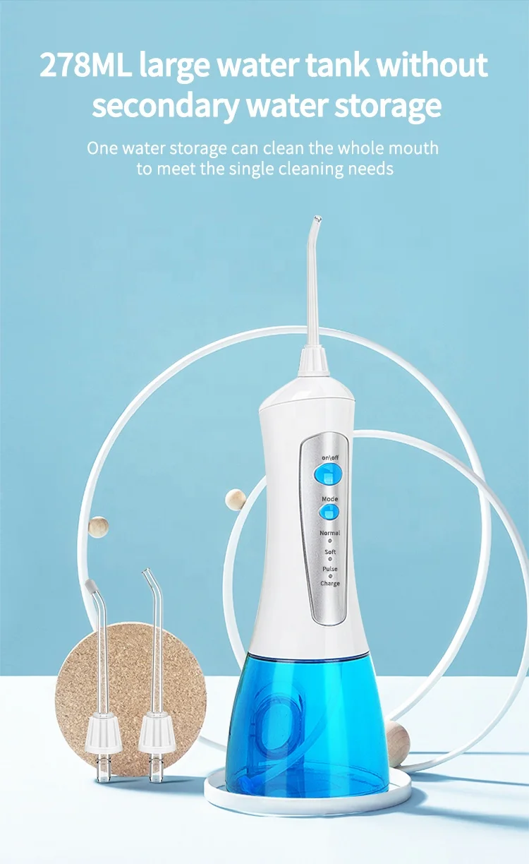 New electric cordless water flosser for teeth whitening and oral cleaning