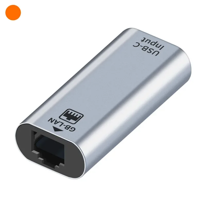 Adaptor Plug And Play Type-C Female To RJ45 Gigabit Lan Ethernet Port Adapter