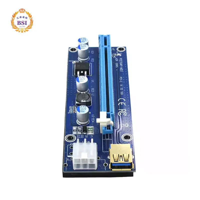 009S Лидер продаж VER PCI-E Райзер 1X до 16X графическое расширение 009 GPU райзеры адаптер для