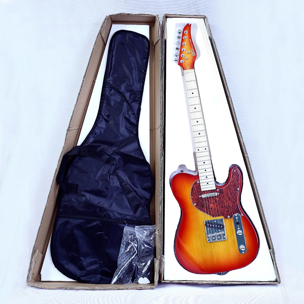 
ZLG 6string ST electric guitar Gradient color Wholesale guitar basswood body maple neck alnico pick up OEMguitar Korean hardware 