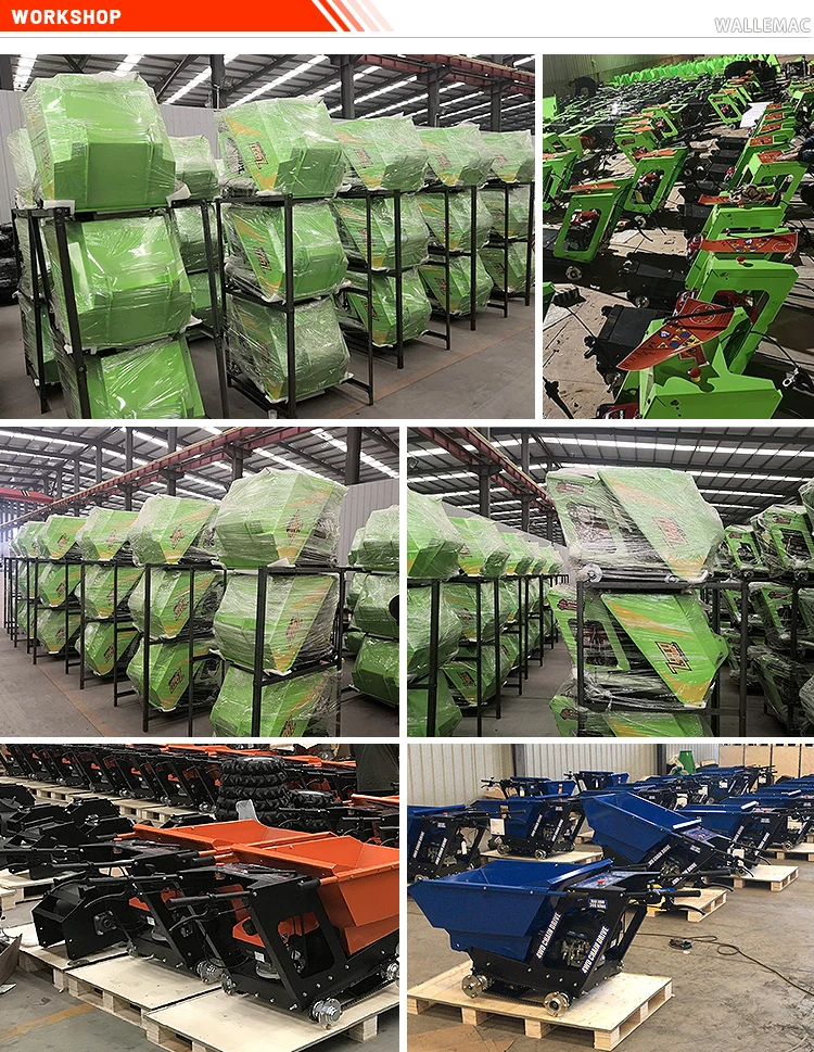 Mini wheel barrow  Engineering construction tracked dump truck Rubber Track Barrow mini track dumper transport