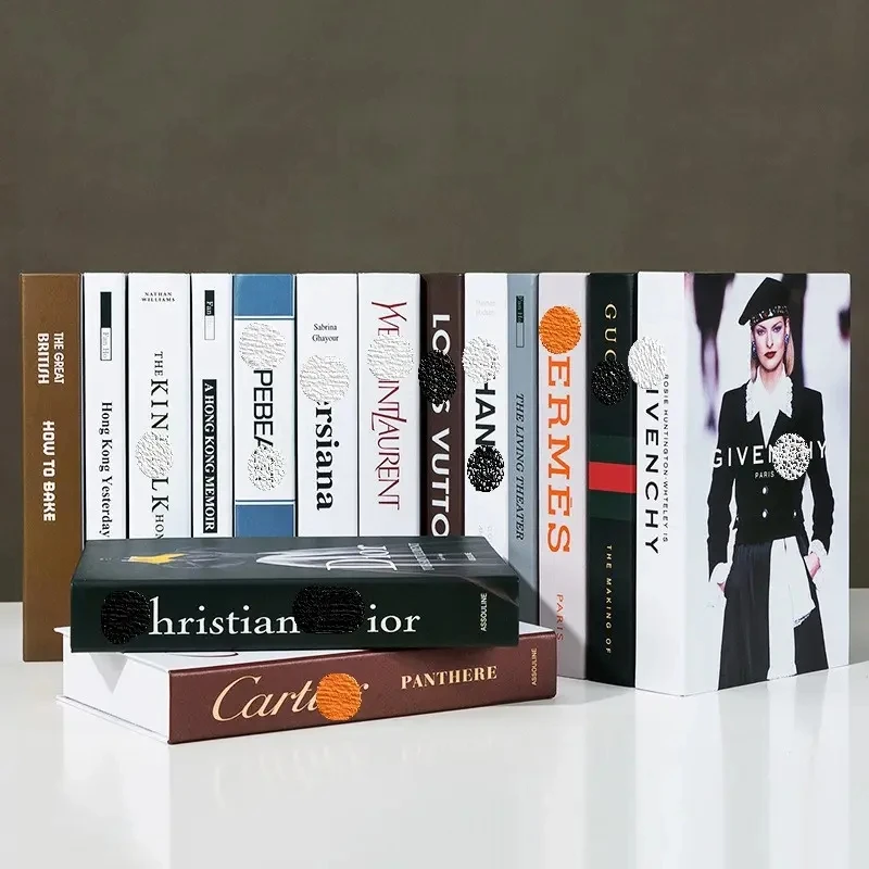 Тренд современной стиль фантазийные модели книга коробка в форме украшения модель твердый переплет полые декоративные книга