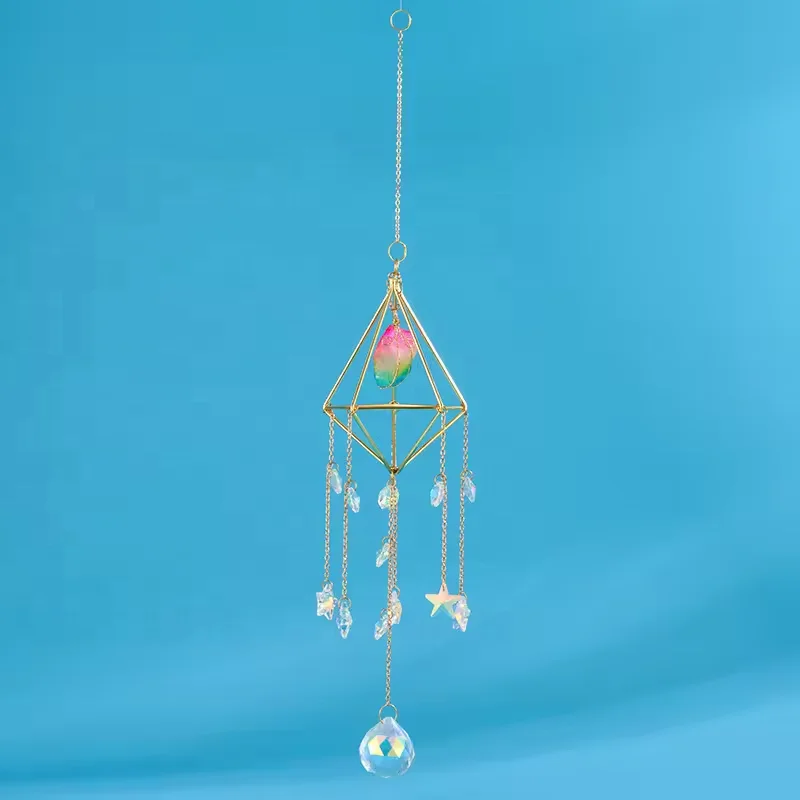 natural crystal handmade hanging sun catcher crystal sun catchers hanging suncatche prism rainbowmaker