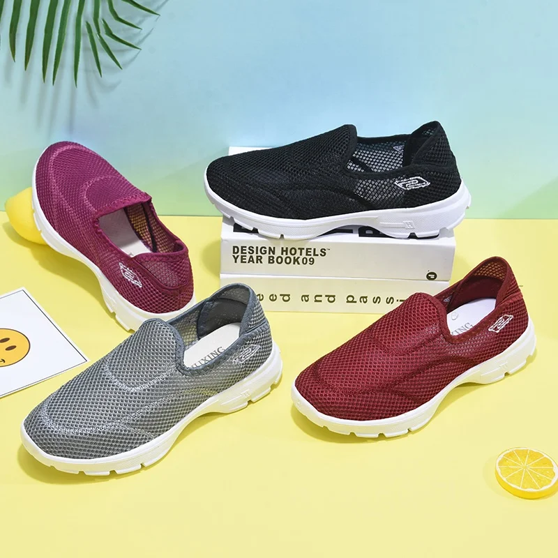 
B11W b version flat casual shoes women soft sole zapatos chaussures de sport damas moda women mesh shoes 