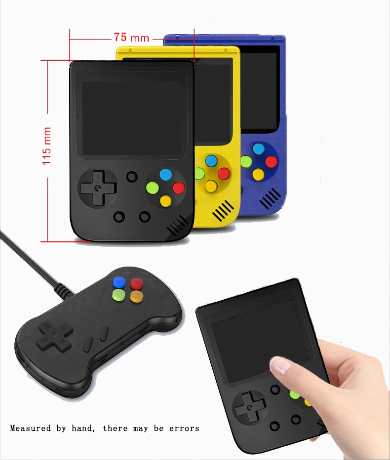 Amazon Горячая продажа портативная игровая консоль мини-плеер с 3-дюймовым экраном 500 в 1 классические игры для SUP
