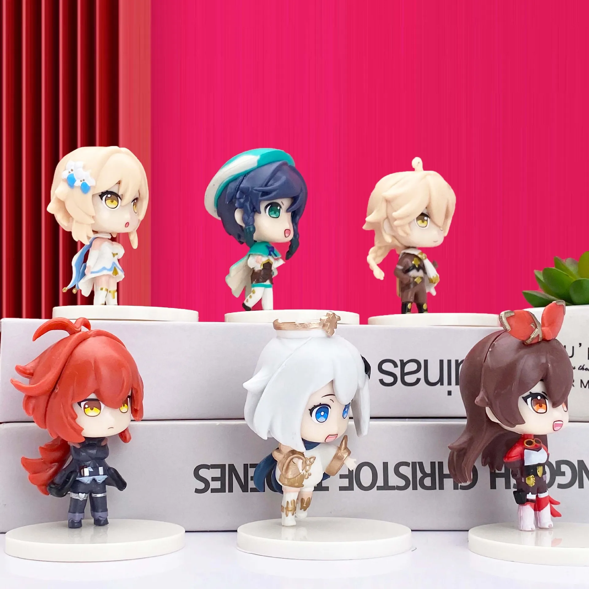 6in1 7in1 Genshin Impact Klee Cute Figure Office Ornaments