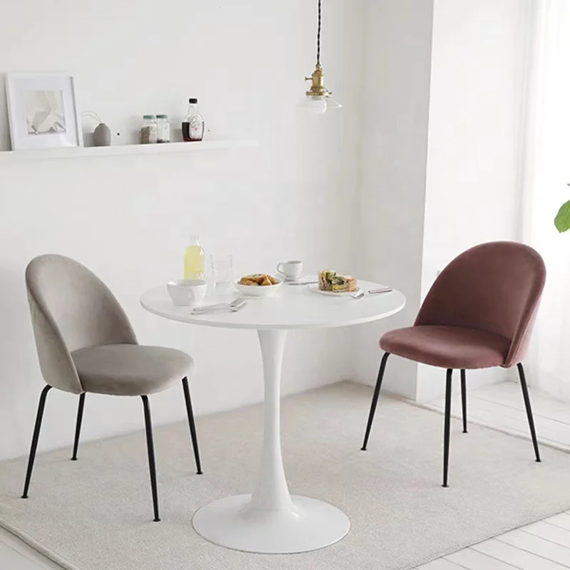 New Small Simple tulip table leisure table household tea coffee round table