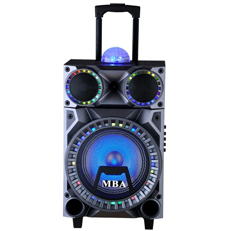 Guangzhou factory price home karaoke player 10 inch woofer speaker with disco laser lights bT battery speaker