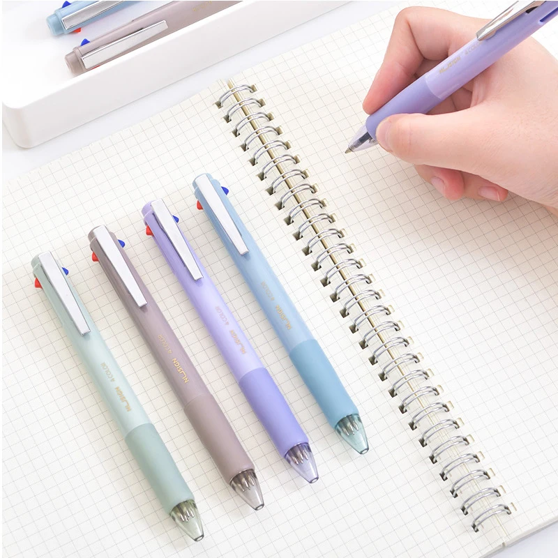 Deli  NS751 0.7mm Multicolor Ballpoint Pens Retractable Gel Pen Refill ink color Black Blue Green Red for Writing School