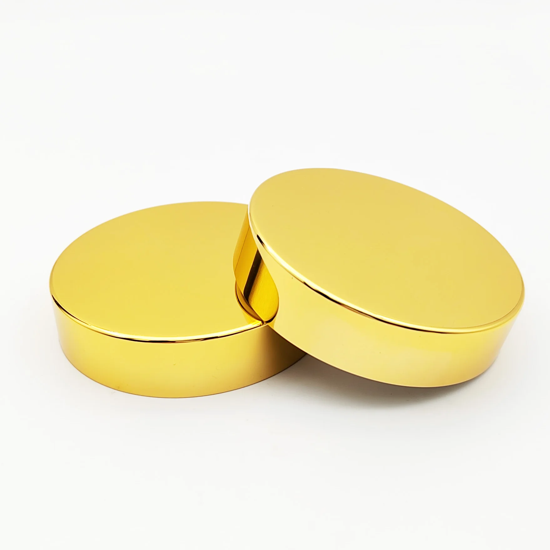 Gold aluminum with 47 mm 56 mm 68 mm 83 mm 89 mm  plastic lid   plastic bottle cap