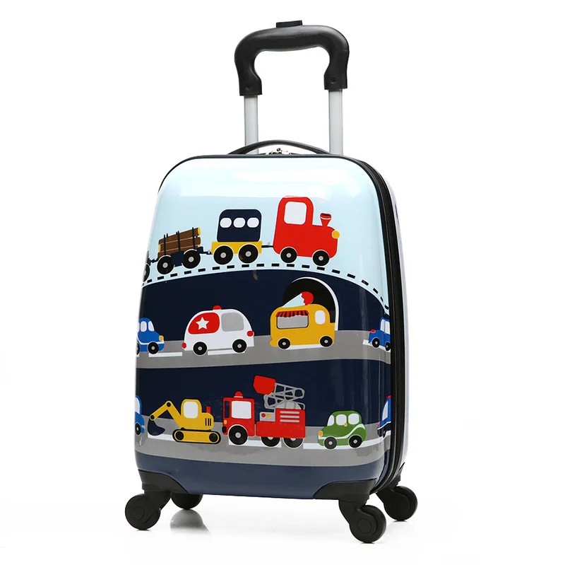 16' Luggage 3pc SetTrolley Kid ABS PC printing  kids Luggage