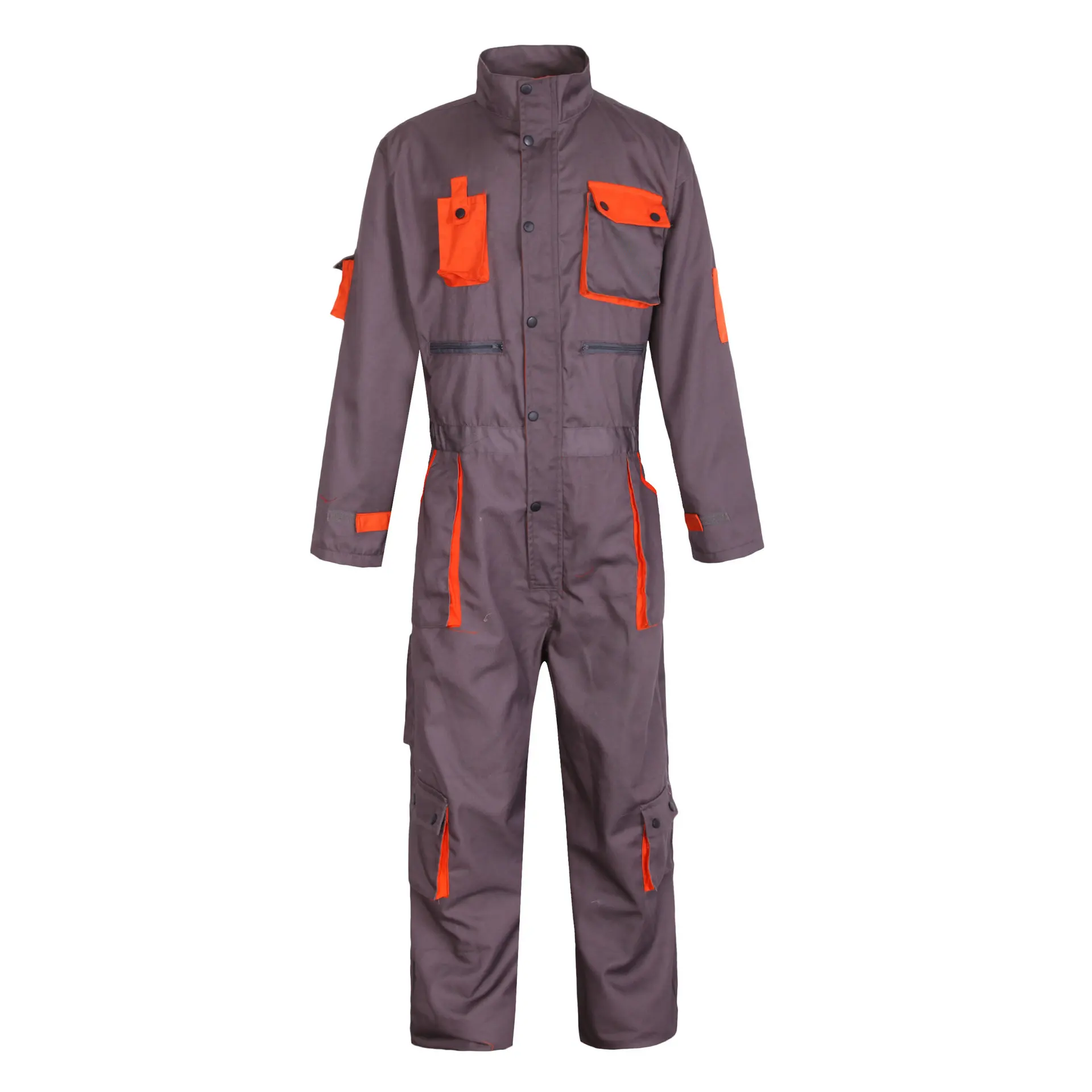 Fire Retardant Coveralls Jump Suit Flame Retardant 100% Cotton Long Sleeve Oem With High Visibility Reflective