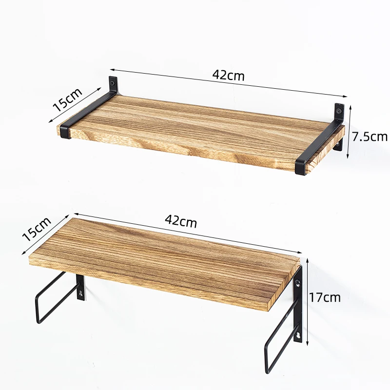 Bathroom Hair Care Tool Storage Rack Organizer Blow Dryer Holder Shelf Wall Mounted Hair Dryer Holder by Walnut Wood