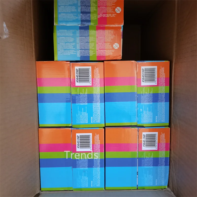 Intex 56451 5FT X 10IN Snapset Kids Plastic Swimming Pool with Prints of Under The Trees