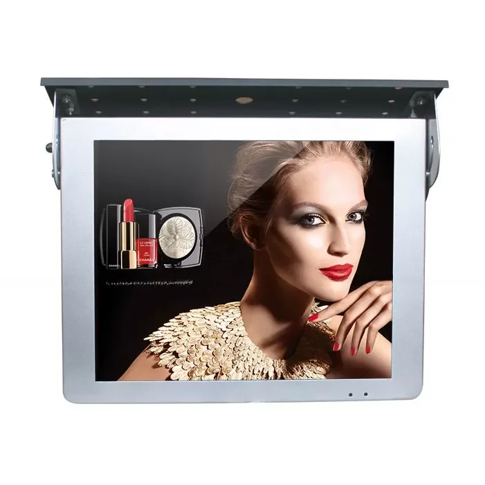 17 Inch LCD LED Advertising Display For Bus Wireless Network WiFi 3G 4G With Mounting Bracket