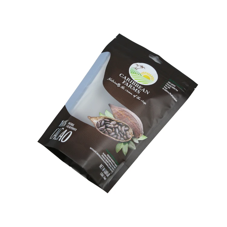 Recyclable Flat Zipper Resealable Seeds Packaging Bags Vegetable Plastic Bags With Clear Window