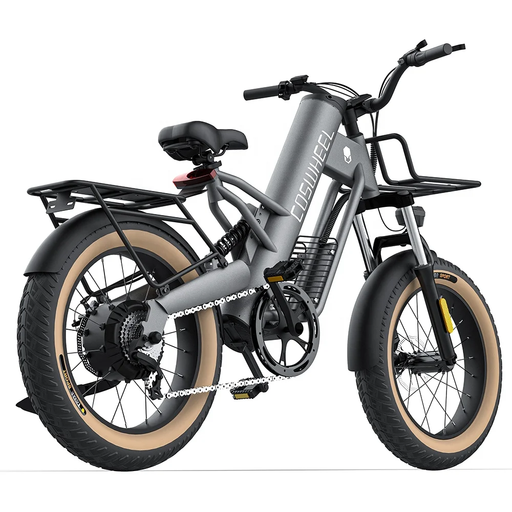 EU US UK Stock COSWHEEL M20 48V 1000W Ebike Customize 36V 250W Electric City Bike High Quality China Manufacturer Fat Tire eBike