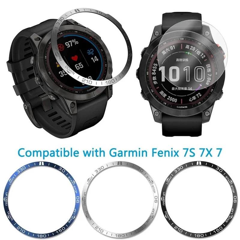 Wholesale Watch Bumper Cover Ring Bezel For Garmin Fenix 7 7X 7S Pro Bezel Metal Case Cover Protector Anti Scratch Accessories