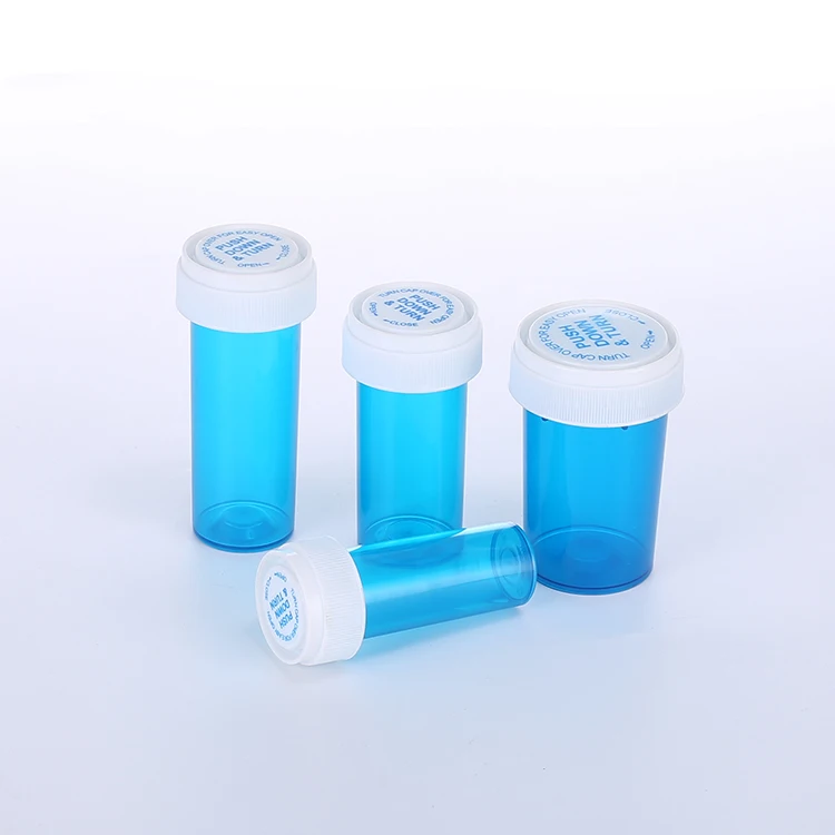 Нажмите вниз и поверните флаконов пластиковый медицинский флакон Реверсивный кнопки кепки флаконы