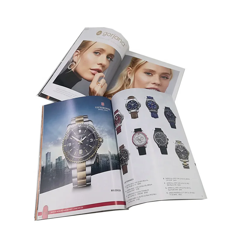 Manufacturer Cheap Professional Brochure Catalogue Printing Custom Fast Delivery Fashion Magazine