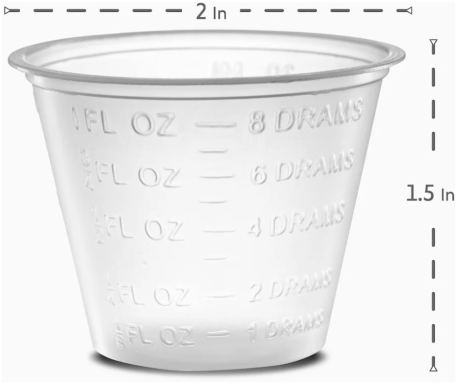 Medical Lab 30ml mesure cup with scale, sample cup