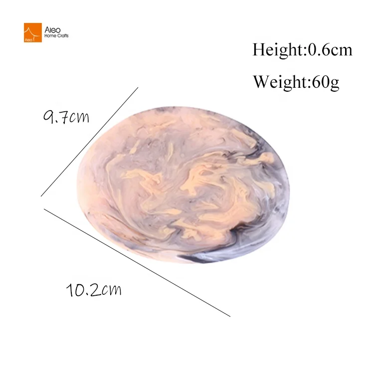 Fashion Customized Resin Coasters Durable Coffee Holder for Home DIY Resin Artwork Personalized Mixing Color Coaster Set