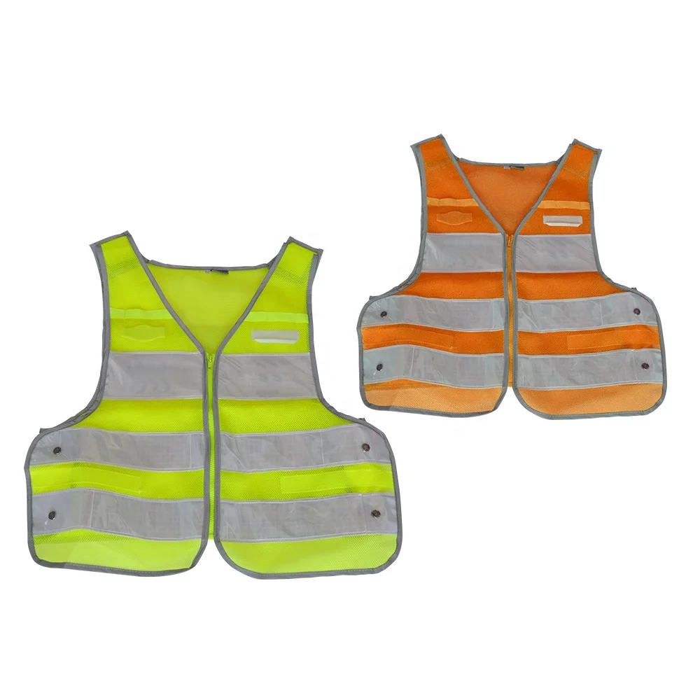 OEM Accept Police Traffic Security Reflective Vest Warning Safety Clothing For Sale