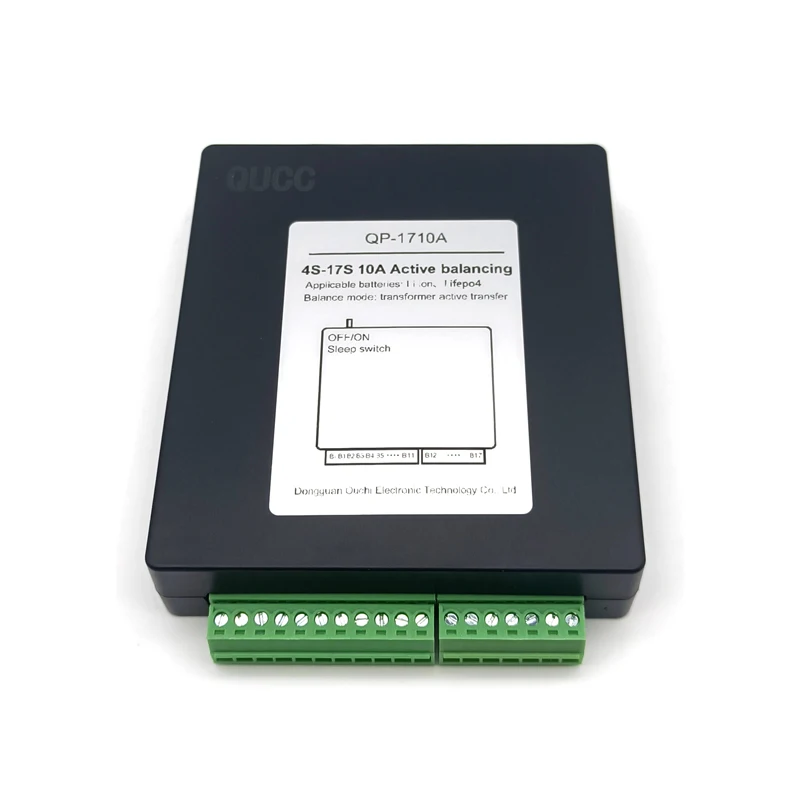 Qucc Li-ion LiFePO4 10Amp Active balancing LTO LFP 4S 8S 17S 20S 24S BMS energy transfer Lithium battery repair