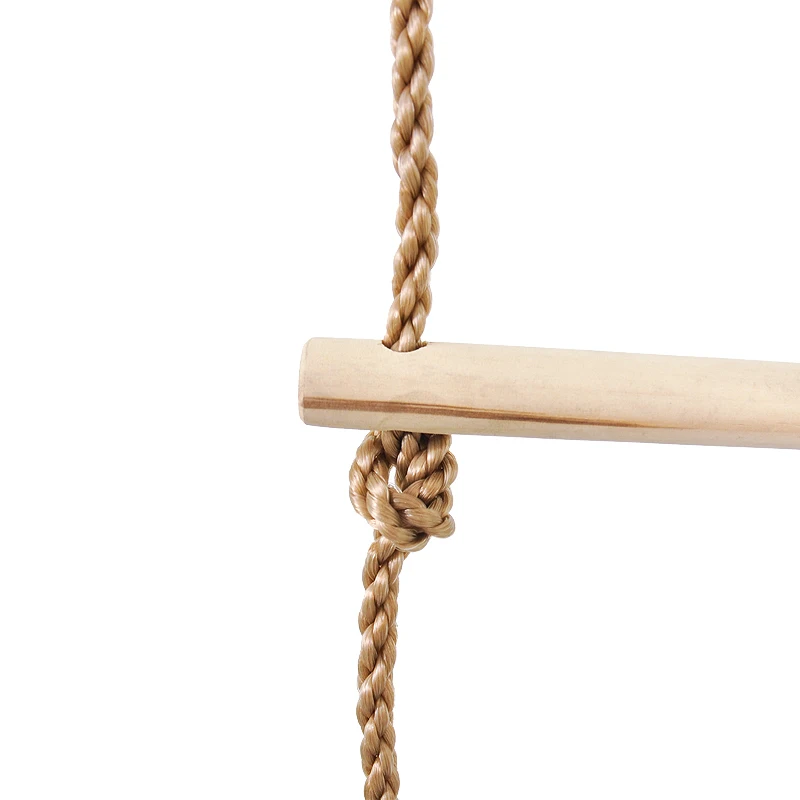 Playground Accessories Single Children Climbing Rope Ladder with Wood Steps Kids Rope Climbing Ladder