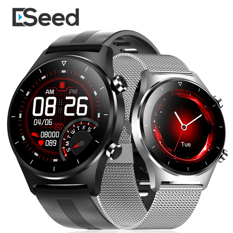 Eseed E13 спортивные часы круглые Reloj Inteligente бизнес умные часы монитор сердечного ритма фитнес мужские умные часы