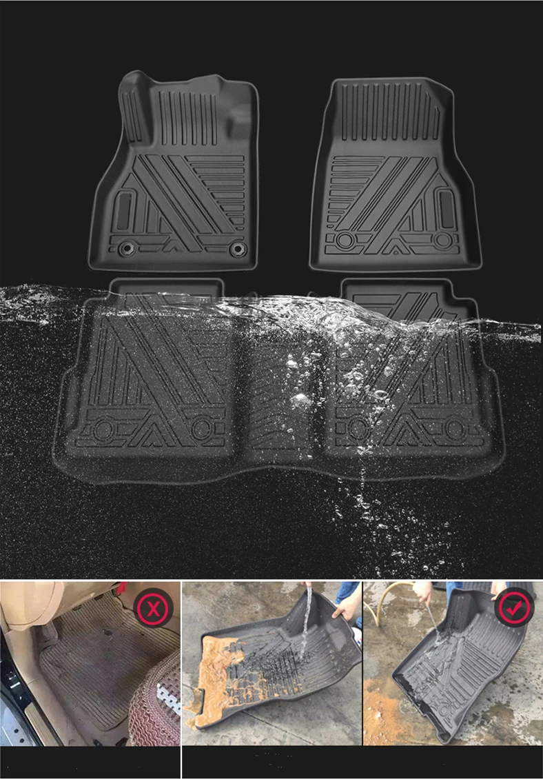 F-PACE car mat Odorless friendly all weather TPE car floor liners car carpet