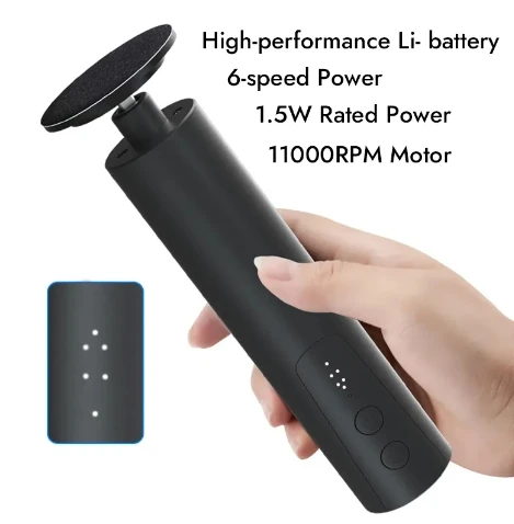 Wholesale 2 in 1 Portable Rechargeable Electric Foot Callus Remover Professional Feet Dead Skin Grinder Pedicure Kit Care Tool