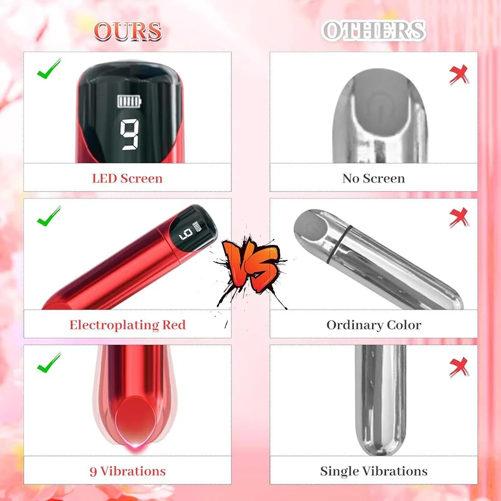 Mini Bullet Vibrator 9 Speed Powerful Clitoris Personal Remote Wireless Panty Bullet Massager Vibrator