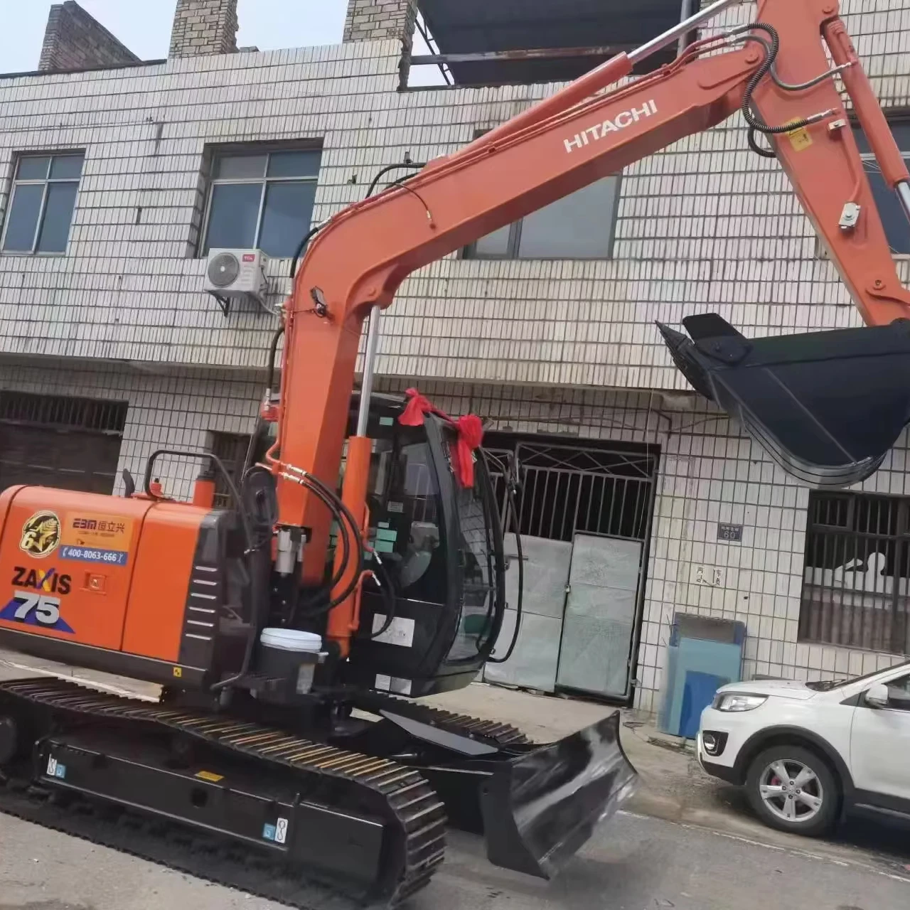 Распродажа 7 5-тонный HITACHI ZX75 японский экскаватор hitachi для продажи