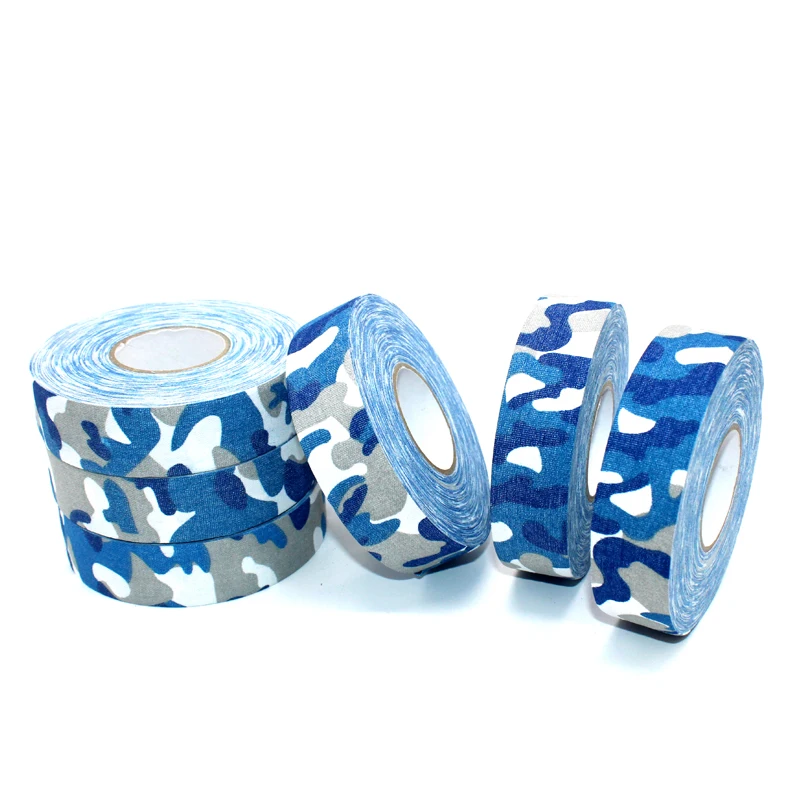 
Синий камуфляж Высокая липкая термоплавкая клейкая хлопковая Спортивная Хоккейная лента оптовая продажа 