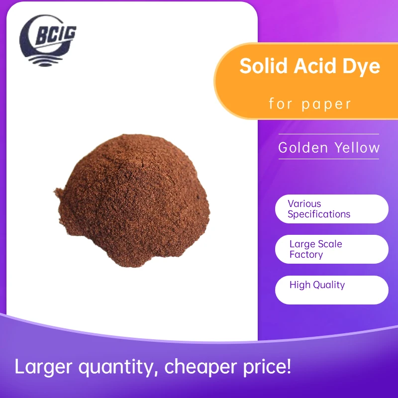 liquid direct / solid acid dye powder dyeing for paper dyestuff  yellow G 100pct