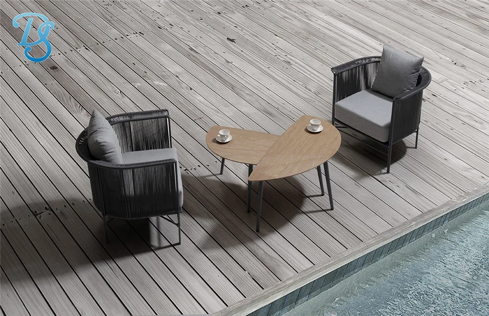 New Style Garden Rope Sofa Set. High Quality Outdoor Aluminum Sofa and Table.