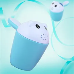 Child Wash Hair Shower Products Tubs Plastic Baby Shampoo Rinse Cups Kids Water Bath Nozzles Cute Cartoon Baby Bath Cup