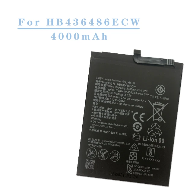 Батареи сотового телефона HB436486ECW мате 10 pro lite Mate10 MT10 P20 Pro mate 20 ALP-AL00 батарея для