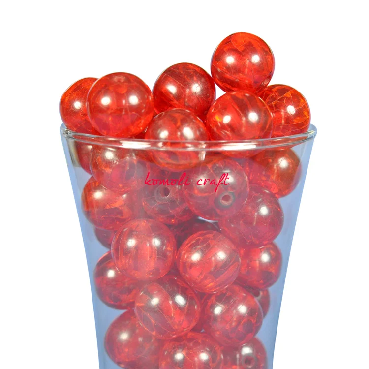 Chunky handmade blue craft resin bead custom